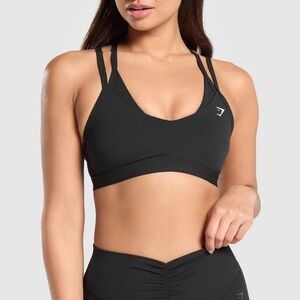 Gymshark Black Double Up Sports Bra